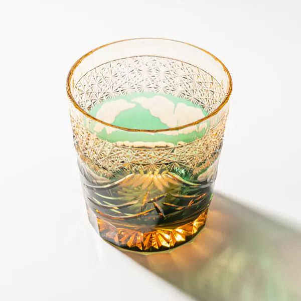 Edo Kiriko Gold and Green Mount - Sipzii