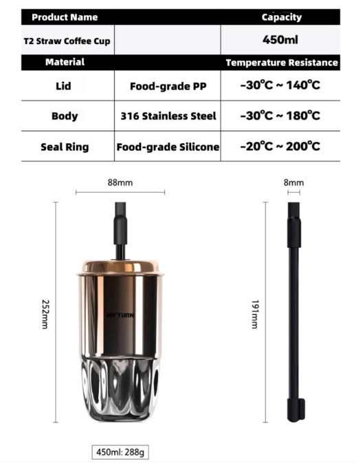 MYTURN T2 Straw Tumbler - Sipzii