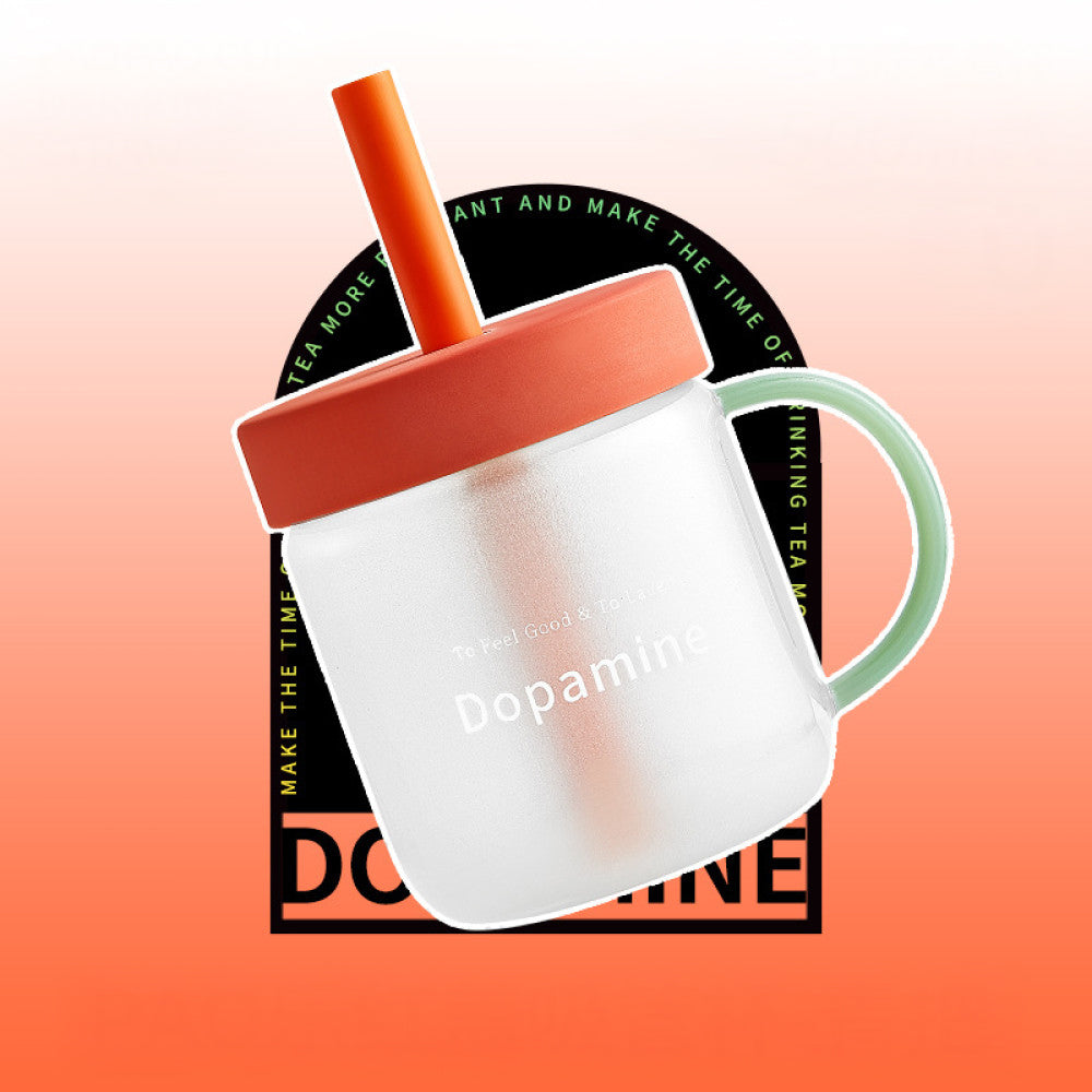 Dopamine Straw Glass Cup