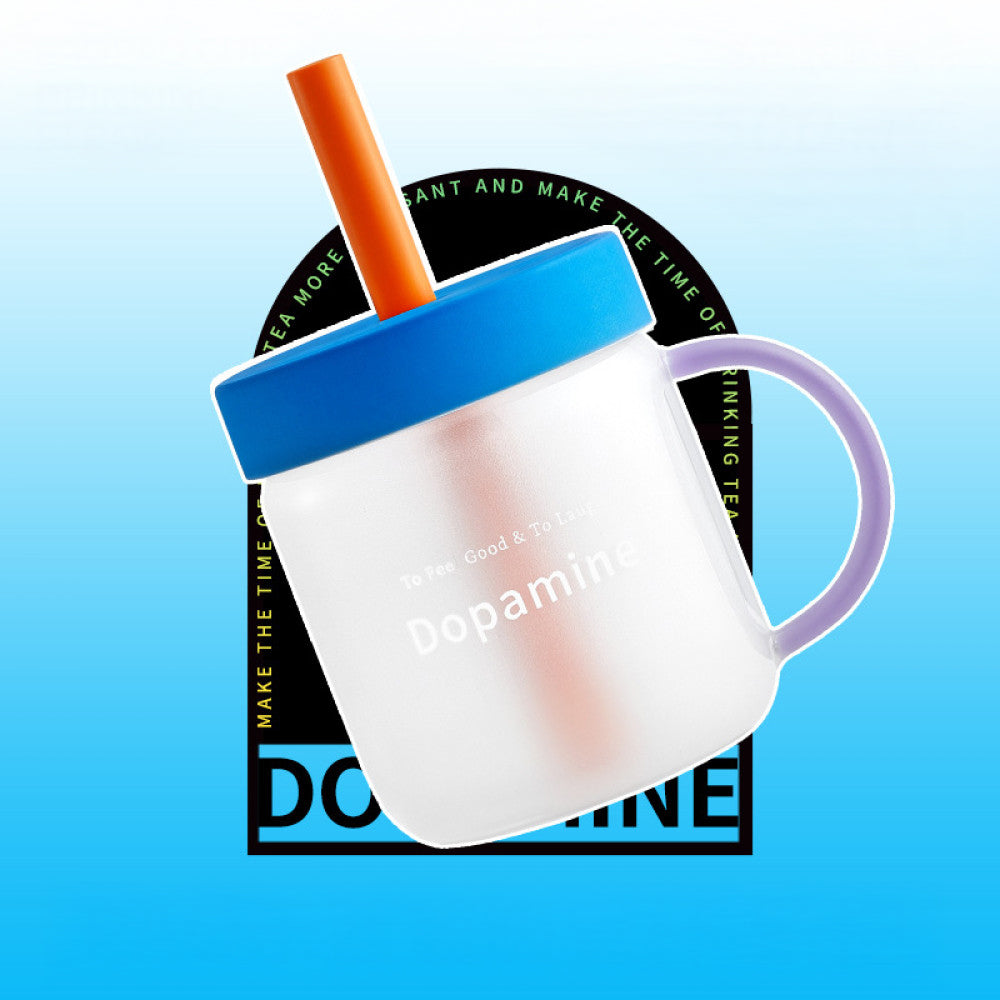 Dopamine Straw Glass Cup
