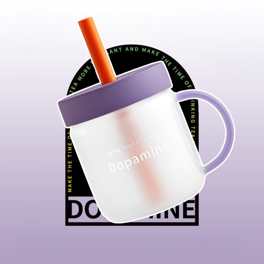 Dopamine Straw Glass Cup