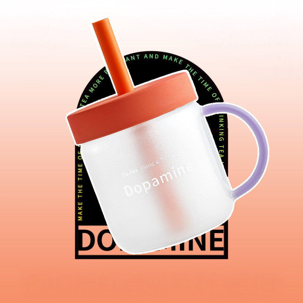 Dopamine Straw Glass Cup