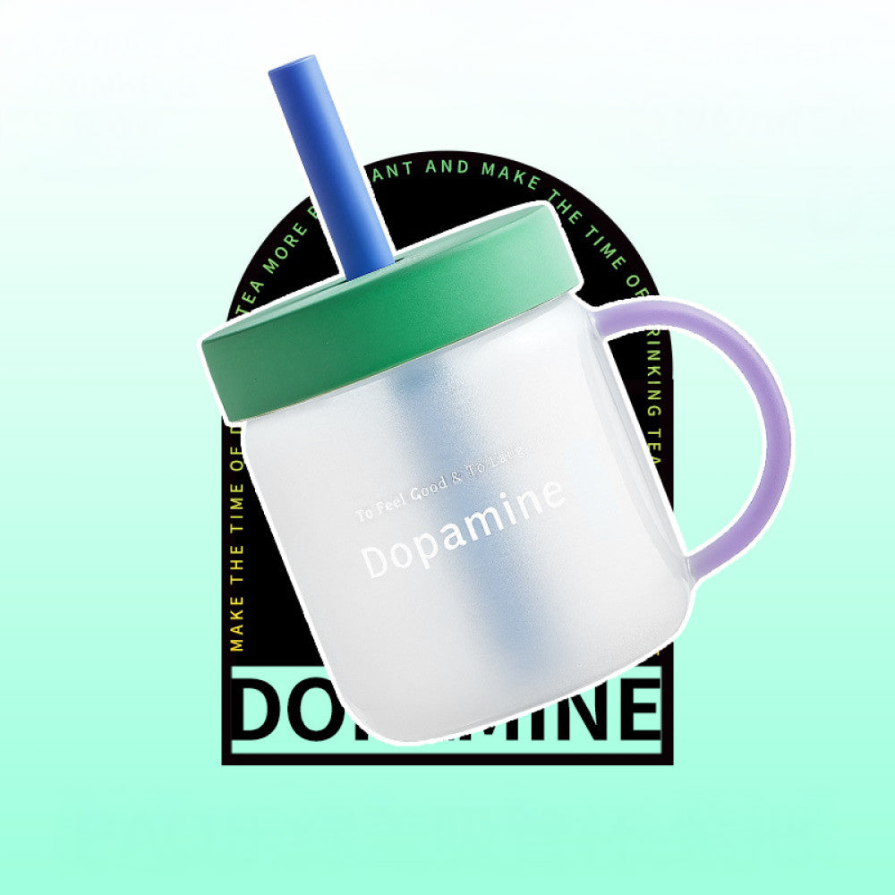 Dopamine Straw Glass Cup