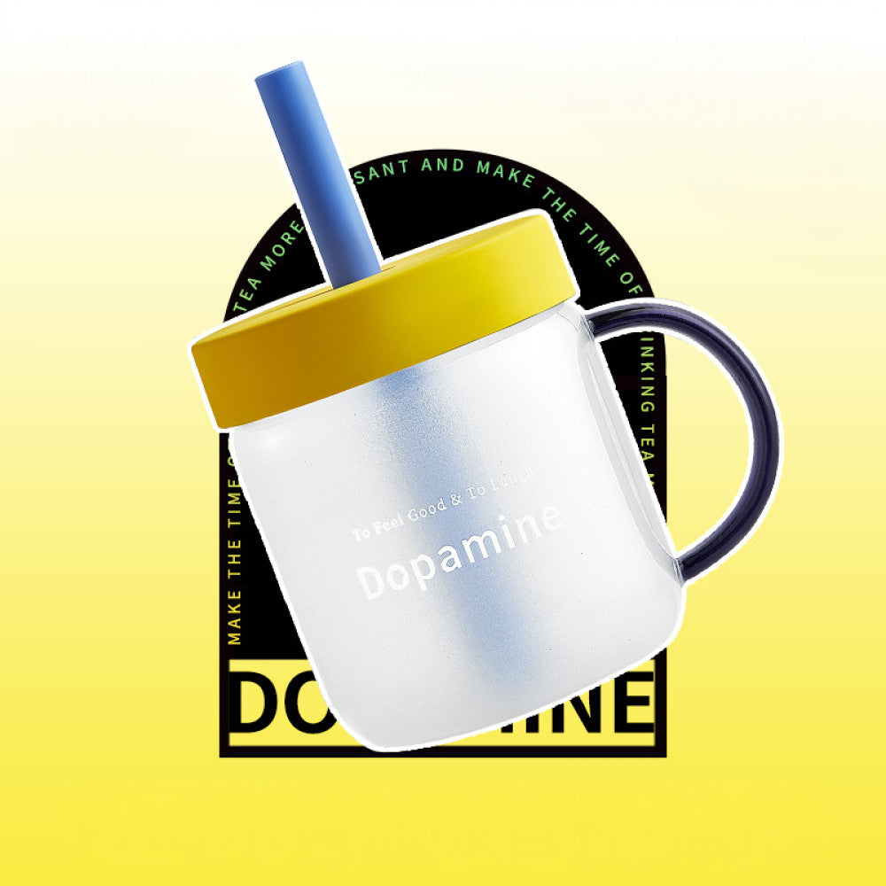 Dopamine Straw Glass Cup