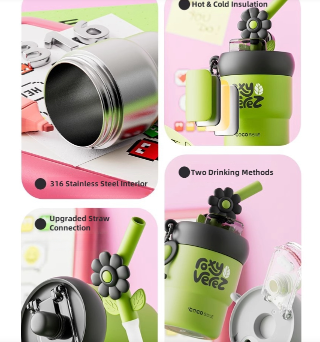 COCO SMILE Flower Thermos Mug - Sipzii