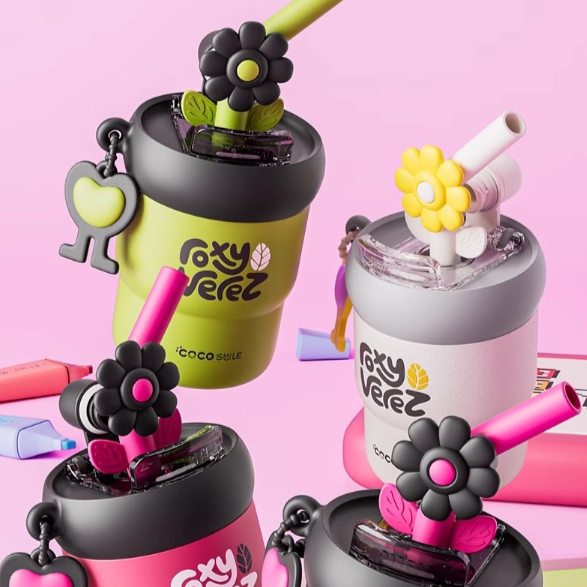 COCO SMILE Flower Thermos Mug - Sipzii