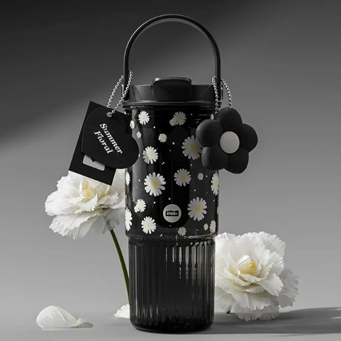 Crystal Flower Straw Cup - Sipzii