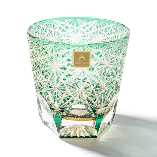 Edo Kiriko Gold and Green Daisy - Sipzii