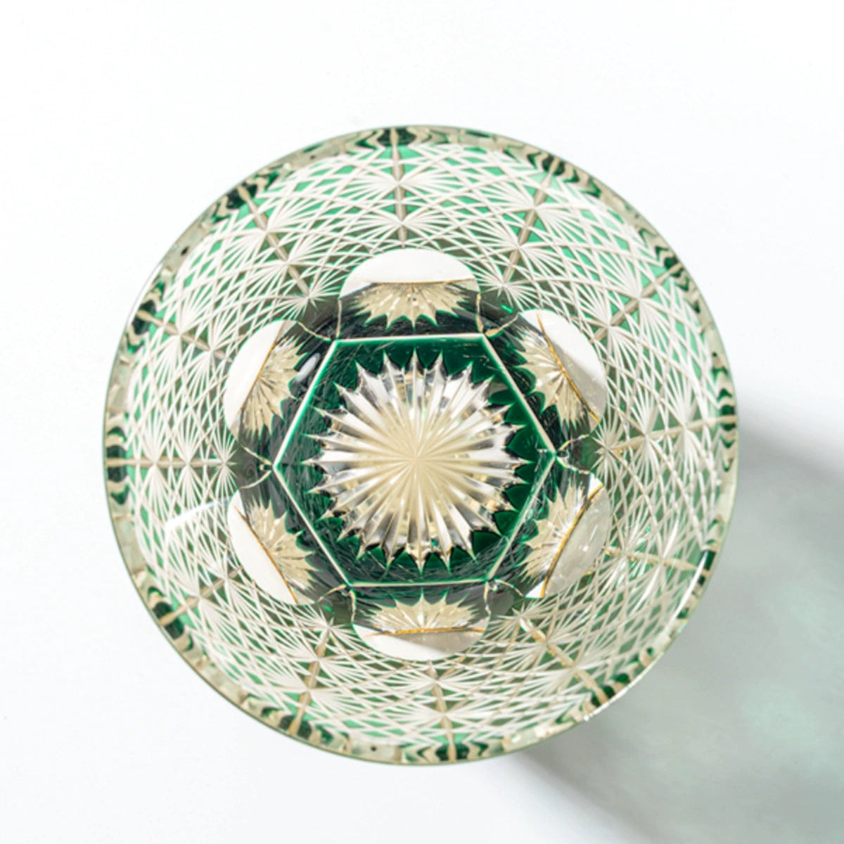 Edo Kiriko Gold and Green Daisy - Sipzii