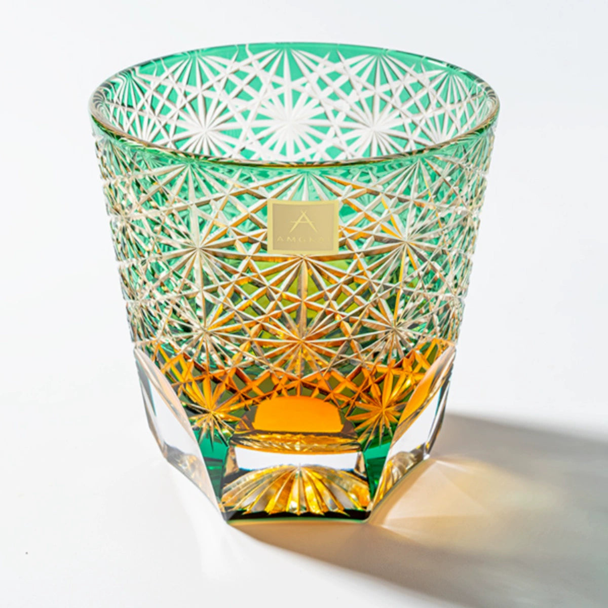 Edo Kiriko Gold and Green Daisy - Sipzii