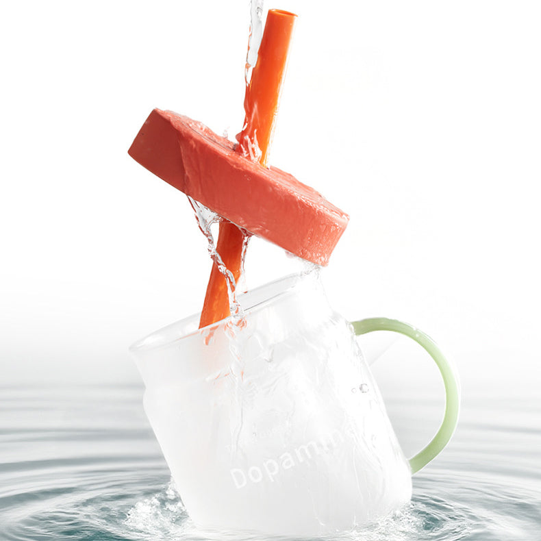 Dopamine Straw Glass Cup