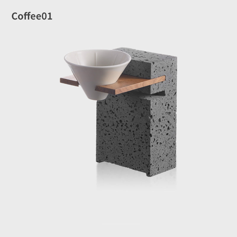 Volcanic Stone Coffee Stand Set - Sipzii